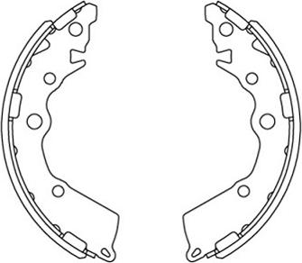 Kavo Parts KBS-4413 - Bremžu loku komplekts autodraugiem.lv