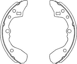 Kavo Parts KBS-5409 - Bremžu loku komplekts autodraugiem.lv