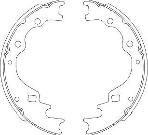 Kavo Parts KBS-5401 - Bremžu loku komplekts autodraugiem.lv