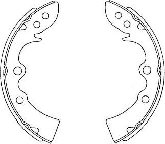 Kavo Parts KBS-5408 - Bremžu loku komplekts autodraugiem.lv