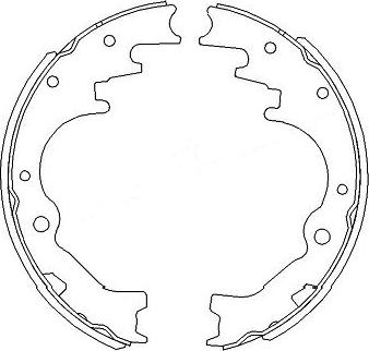 Kavo Parts KBS-5403 - Bremžu loku komplekts autodraugiem.lv