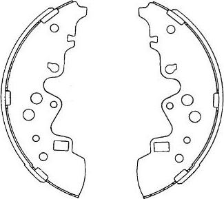 Kavo Parts KBS-5414 - Bremžu loku komplekts autodraugiem.lv