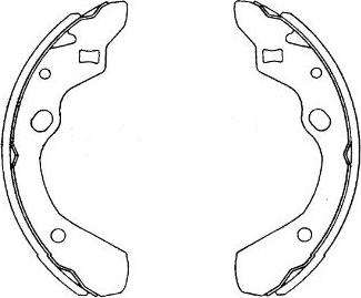 Kavo Parts KBS-5411 - Bremžu loku komplekts autodraugiem.lv