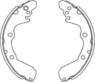 Kavo Parts KBS-6405 - Bremžu loku komplekts autodraugiem.lv