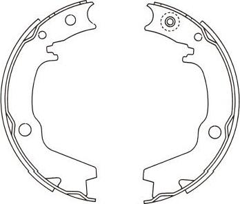 Kavo Parts KBS-6401 - Bremžu loku komplekts autodraugiem.lv