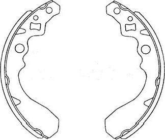 Kavo Parts KBS-1905 - Bremžu loku komplekts autodraugiem.lv