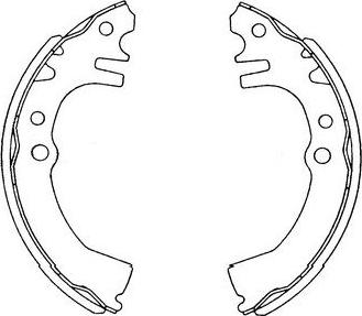 Kavo Parts KBS-1901 - Bremžu loku komplekts autodraugiem.lv