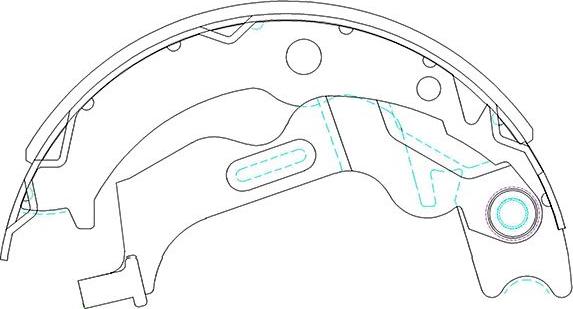 Kavo Parts KBS-1405 - Bremžu loku komplekts autodraugiem.lv