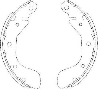 Kavo Parts KBS-1401 - Bremžu loku komplekts autodraugiem.lv