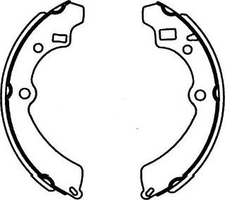 Kavo Parts KBS-8909 - Bremžu loku komplekts autodraugiem.lv