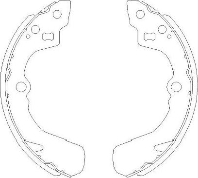 Kavo Parts KBS-8905 - Bremžu loku komplekts autodraugiem.lv