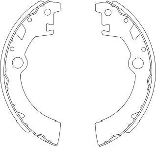 Kavo Parts KBS-8903 - Bremžu loku komplekts autodraugiem.lv