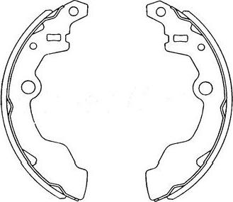 Kavo Parts KBS-8401 - Bremžu loku komplekts autodraugiem.lv