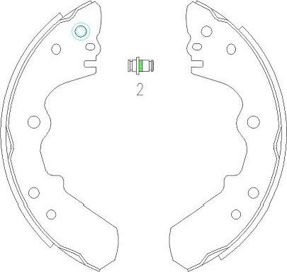 Kavo Parts KBS-3904 - Bremžu loku komplekts autodraugiem.lv