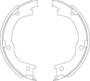 Kavo Parts KBS-3404 - Bremžu loku komplekts autodraugiem.lv