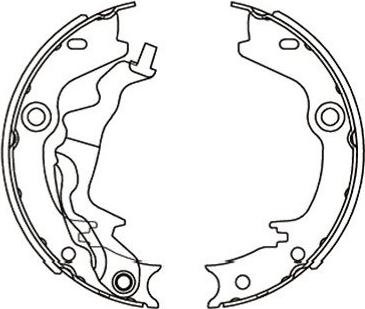 Kavo Parts KBS-3416 - Bremžu loku komplekts autodraugiem.lv