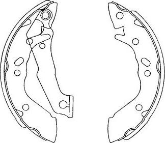 Kavo Parts KBS-3411 - Bremžu loku komplekts autodraugiem.lv