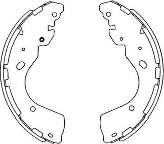 Kavo Parts KBS-7402 - Bremžu loku komplekts autodraugiem.lv