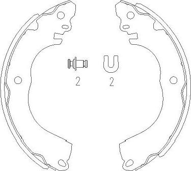 Kavo Parts KBS-7416 - Bremžu loku komplekts autodraugiem.lv