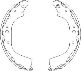 Kavo Parts KBS-7411 - Bremžu loku komplekts autodraugiem.lv