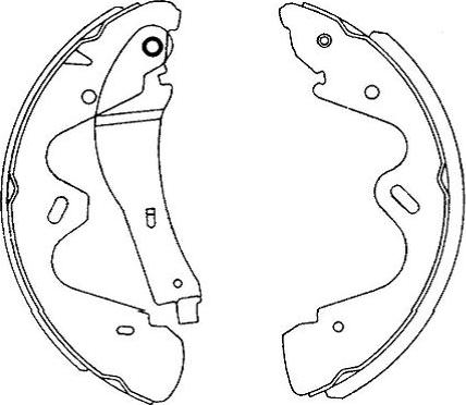 Kavo Parts KBS-7418 - Bremžu loku komplekts autodraugiem.lv