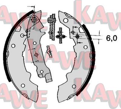 Kawe 04470 - Bremžu loku komplekts autodraugiem.lv