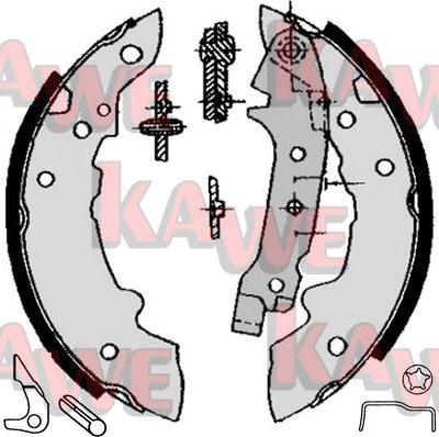 Kawe 04321 - Bremžu loku komplekts autodraugiem.lv