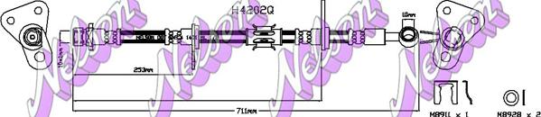 Kawe H4202Q - Bremžu šļūtene autodraugiem.lv