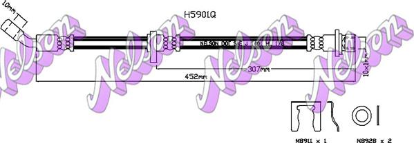 Kawe H5901Q - Bremžu šļūtene autodraugiem.lv