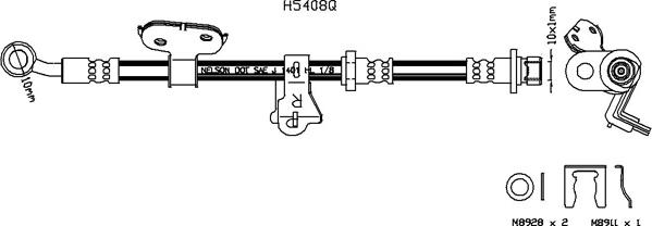 Kawe H5408Q - Bremžu šļūtene autodraugiem.lv