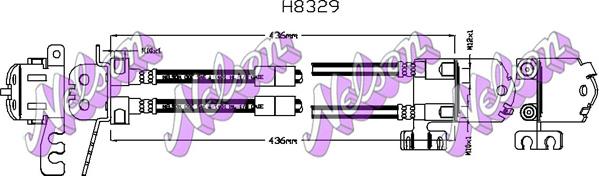 Kawe H8329 - Bremžu šļūtene autodraugiem.lv