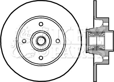 Key Parts KBD5896S - Bremžu diski autodraugiem.lv