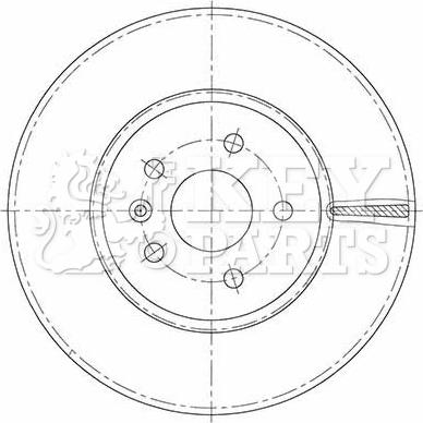 Key Parts KBD6130S - Bremžu diski autodraugiem.lv
