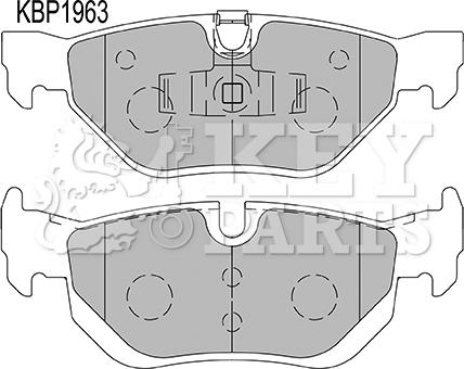 Key Parts KBP1963 - Bremžu uzliku kompl., Disku bremzes autodraugiem.lv