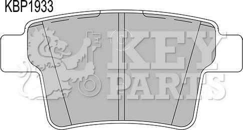 Key Parts KBP1933 - Bremžu uzliku kompl., Disku bremzes autodraugiem.lv