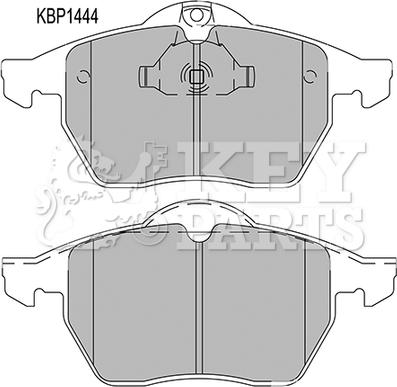 Key Parts KBP1444 - Bremžu uzliku kompl., Disku bremzes autodraugiem.lv