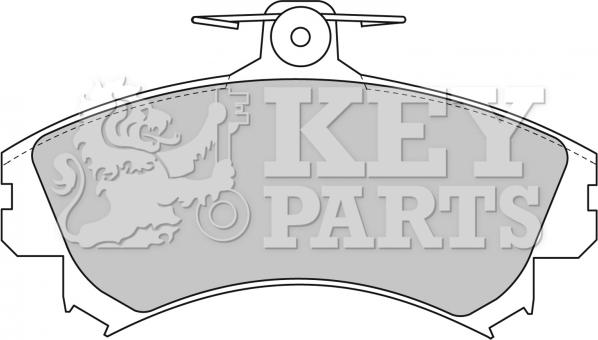 Key Parts KBP1458 - Bremžu uzliku kompl., Disku bremzes autodraugiem.lv