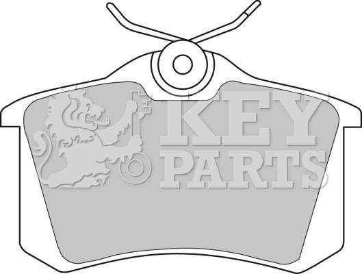 Key Parts KBP1542 - Bremžu uzliku kompl., Disku bremzes autodraugiem.lv