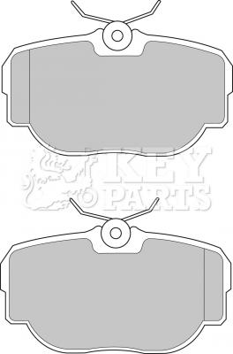 Key Parts KBP1507 - Bremžu uzliku kompl., Disku bremzes autodraugiem.lv