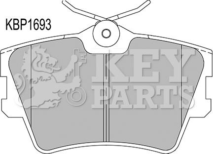Key Parts KBP1693 - Bremžu uzliku kompl., Disku bremzes autodraugiem.lv