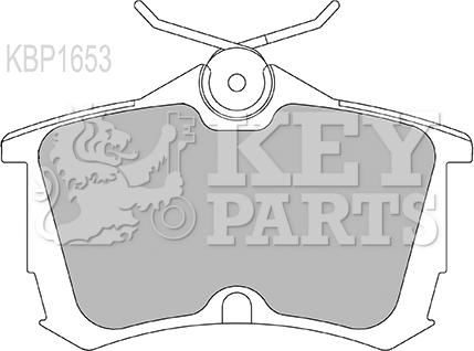 Key Parts KBP1653 - Bremžu uzliku kompl., Disku bremzes autodraugiem.lv