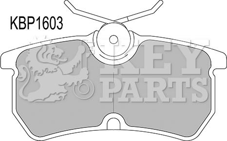 Key Parts KBP1603 - Bremžu uzliku kompl., Disku bremzes autodraugiem.lv