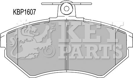 Key Parts KBP1607 - Bremžu uzliku kompl., Disku bremzes autodraugiem.lv