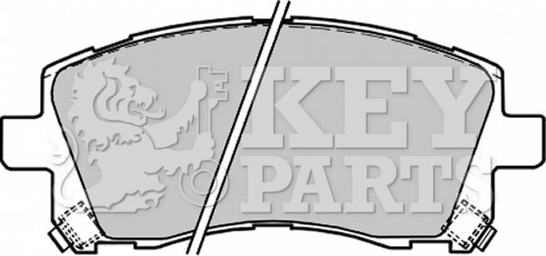 Key Parts KBP1680 - Bremžu uzliku kompl., Disku bremzes autodraugiem.lv