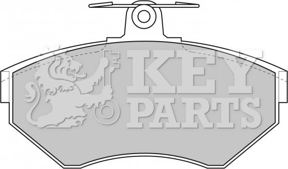 Key Parts KBP1620 - Bremžu uzliku kompl., Disku bremzes autodraugiem.lv