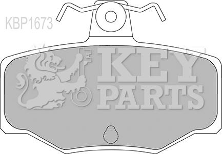 Key Parts KBP1673 - Bremžu uzliku kompl., Disku bremzes autodraugiem.lv