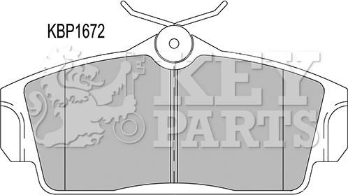 Key Parts KBP1672 - Bremžu uzliku kompl., Disku bremzes autodraugiem.lv