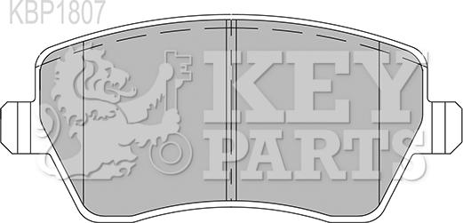 Key Parts KBP1807 - Bremžu uzliku kompl., Disku bremzes autodraugiem.lv