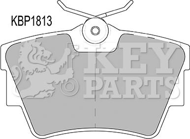 Key Parts KBP1813 - Bremžu uzliku kompl., Disku bremzes autodraugiem.lv