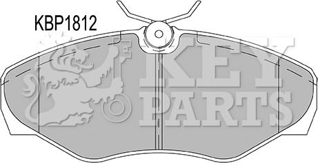 Key Parts KBP1812 - Bremžu uzliku kompl., Disku bremzes autodraugiem.lv